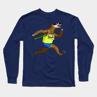 Sloth running marathon Long Sleeve T-Shirt